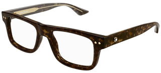 Montblanc MB0289O men Havana Squared Eyeglasses