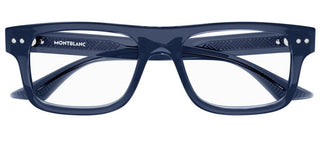 Montblanc MB0289O men Blue Squared Eyeglasses