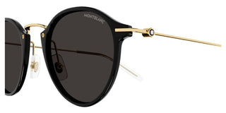 Montblanc MB0294S men Black Round Sunglasses