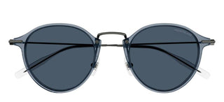 Montblanc MB0294S men Blue Round Sunglasses