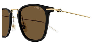 Montblanc MB0295S men Gold Squared Sunglasses