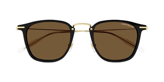 Montblanc MB0295S men Gold Squared Sunglasses