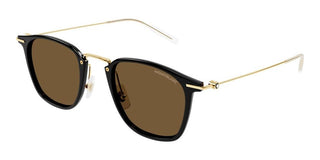 Montblanc MB0295S men Gold Squared Sunglasses