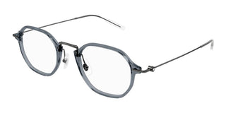 Montblanc MB0296O men Grey Squared Eyeglasses