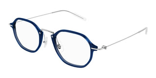 Montblanc MB0296O men Blue Squared Eyeglasses