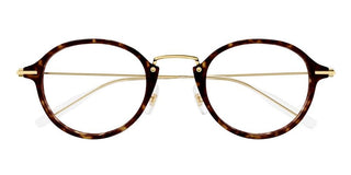 Montblanc MB0297O men Havana Round Eyeglasses