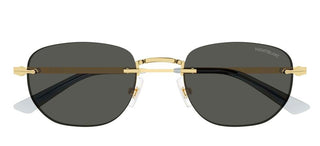 Montblanc MB0303S AVANT PREMIERE men Gold Geometric Sunglasses