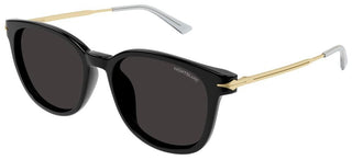 Montblanc MB0304SA men Black Squared Sunglasses