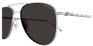 Montblanc MB0311S men Silver Pilot Sunglasses