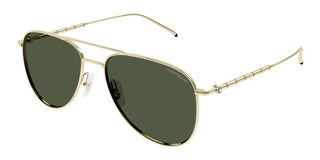 Montblanc MB0311S men Gold Pilot Sunglasses