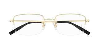 Montblanc MB0313OA men Gold Squared Eyeglasses