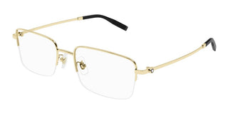 Montblanc MB0313OA men Gold Squared Eyeglasses