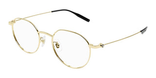 Montblanc MB0317OA men Gold Round Eyeglasses