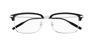 Montblanc MB0318OA men Silver Round Eyeglasses