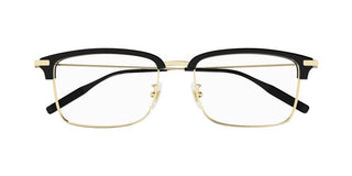 Montblanc MB0318OA men Gold Round Eyeglasses