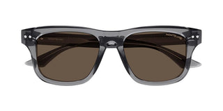 Montblanc MB0319S men Grey Squared Sunglasses