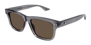 Montblanc MB0319S men Grey Squared Sunglasses