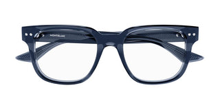 Montblanc MB0321O men Blue Squared Eyeglasses