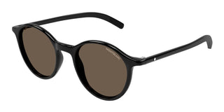 Montblanc MB0324S men Black Round Sunglasses