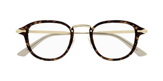 Montblanc MB0336O men Havana Round Eyeglasses