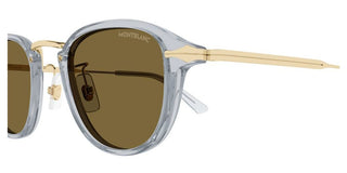 Montblanc MB0336S men Gold Pantos Sunglasses