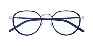 Montblanc MB0342OA men Blue Round Eyeglasses