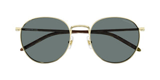 Montblanc MB0343SA men Havana Round Sunglasses