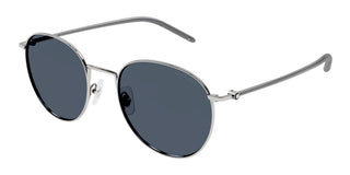 Montblanc MB0343SA men Ruthenium Round Sunglasses