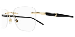 Montblanc MB0346O men Gold Squared Eyeglasses