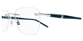 Montblanc MB0346O men Blue Squared Eyeglasses