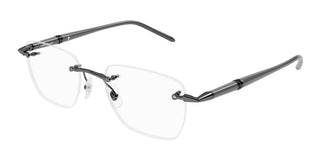 Montblanc MB0346O men Grey Squared Eyeglasses