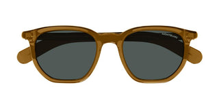 Montblanc MB0352S men Brown Squared Sunglasses