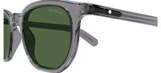 Montblanc MB0352S men Grey Squared Sunglasses