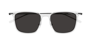 Montblanc Mb0354s Men Transparent Squared Sunglasses