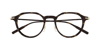 Montblanc MB0355O men Havana Pantos Eyeglasses