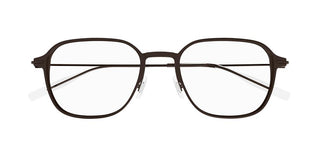 Montblanc MB0358O men Brown Geometric Eyeglasses