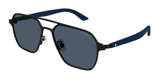 Montblanc MB0360S men Black Pilot Sunglasses