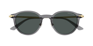 Montblanc MB0362S men Grey Round Sunglasses