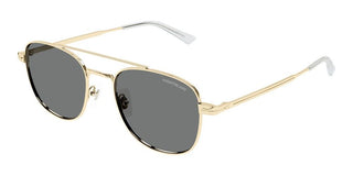 Montblanc MB0363S men Gold Pilot Sunglasses