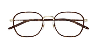 Montblanc MB0368OA men Havana Geometric Eyeglasses