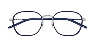 Montblanc MB0368OA men Blue Geometric Eyeglasses