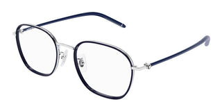 Montblanc MB0368OA men Blue Geometric Eyeglasses