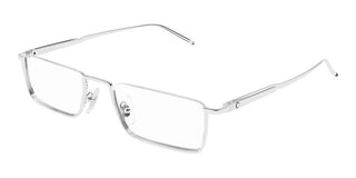 Montblanc MB0370O men Silver Rectangle Eyeglasses