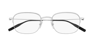 Montblanc MB0372OA men Silver Geometric Eyeglasses