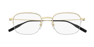 Montblanc MB0372OA men Gold Geometric Eyeglasses