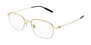 Montblanc MB0372OA men Gold Geometric Eyeglasses