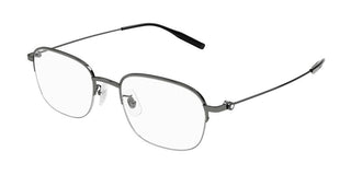 Montblanc MB0372OA men Ruthenium Geometric Eyeglasses