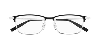 Montblanc MB0374OA men Silver Rectangle Eyeglasses