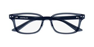 Montblanc MB0379OJ men Blue Rectangle Eyeglasses