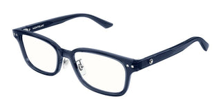 Montblanc MB0379OJ men Blue Rectangle Eyeglasses